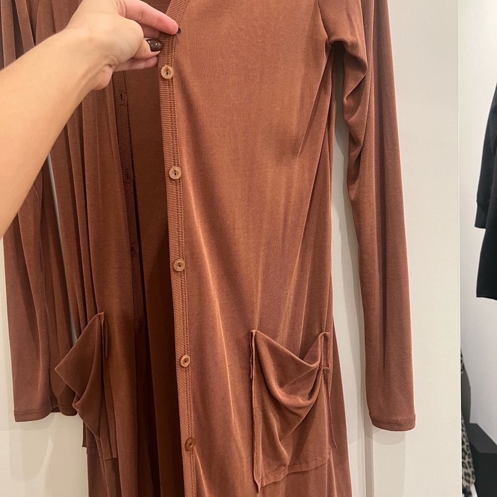 NWT Ribbed Long Sleeve Cardigan - Picture 5 of 5